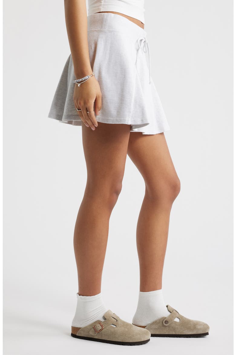 Terry Sporty Skort, Alternate, color, GREY FOG HEATHER