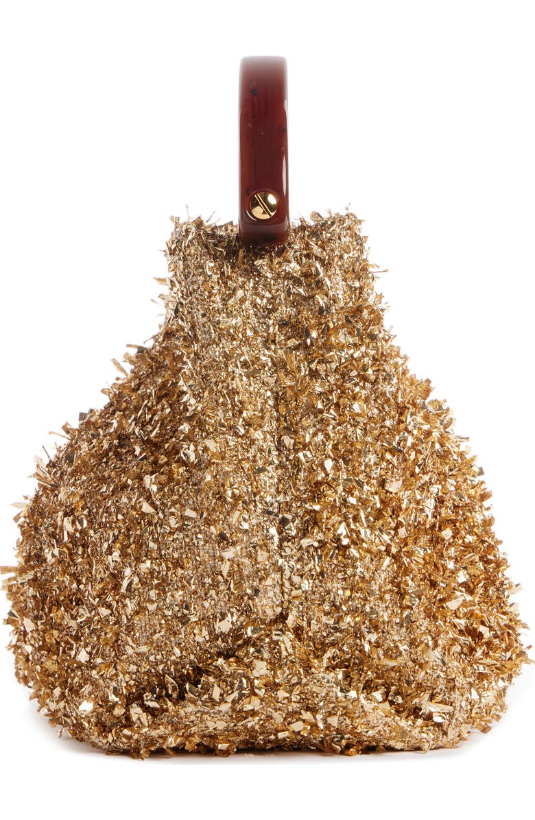 Dries Van Noten Small Sparkle Top Handle Bag, Alternate, color,