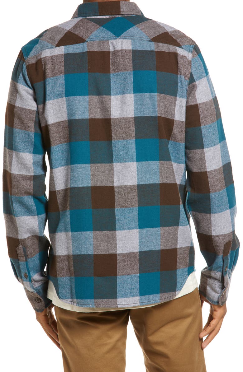 Vans Men's Box Buffalo Check Flannel Button-Up Shirt, Alternate, color, 
