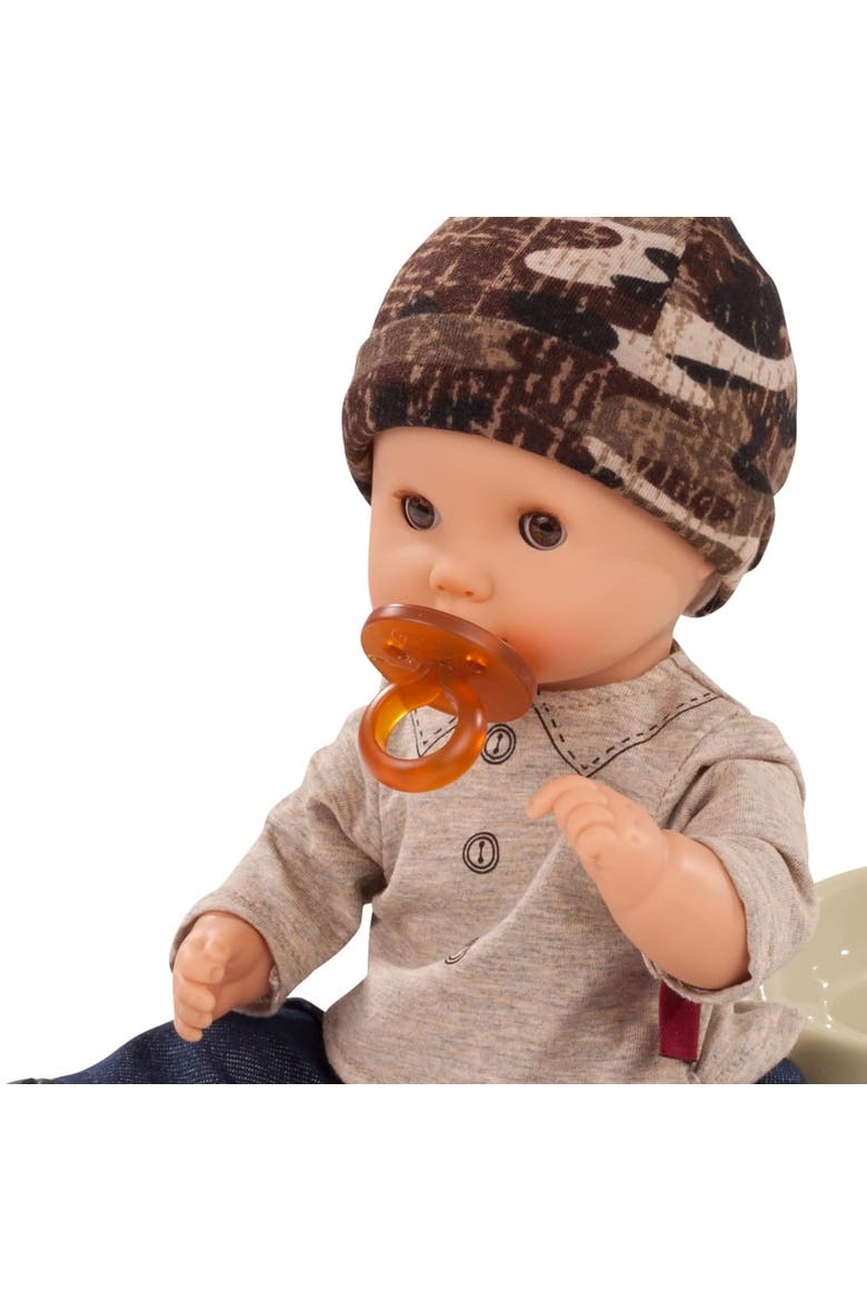 Aquini 13" Boy Bath Baby Doll, Alternate, color, Multicolored