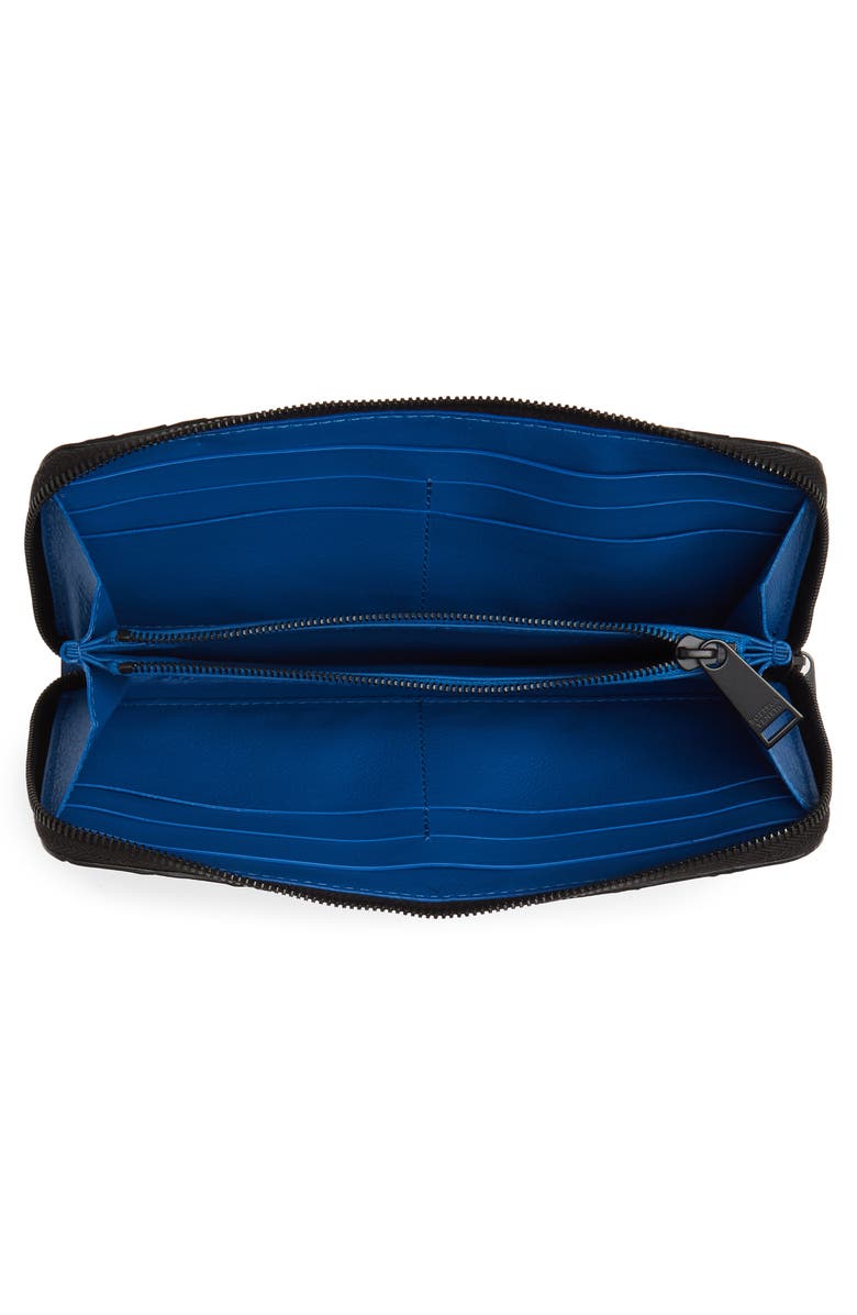 Bottega Veneta Intrecciato Zip Around Leather Wallet, Alternate, color, 