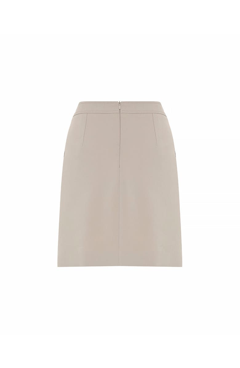 THEO The Label Daphne Front Slit Skirt, Alternate, color, Stone
