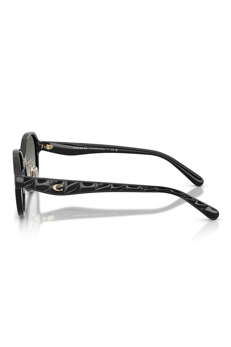 56mm Gradient Round Sunglasses, Alternate, color, BLACK / GREY GRADIENT