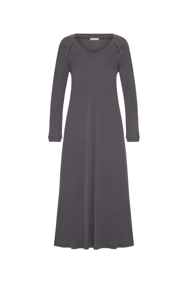 Pure Essence V-Neck Cotton Nightgown, Main, color, Boulevard