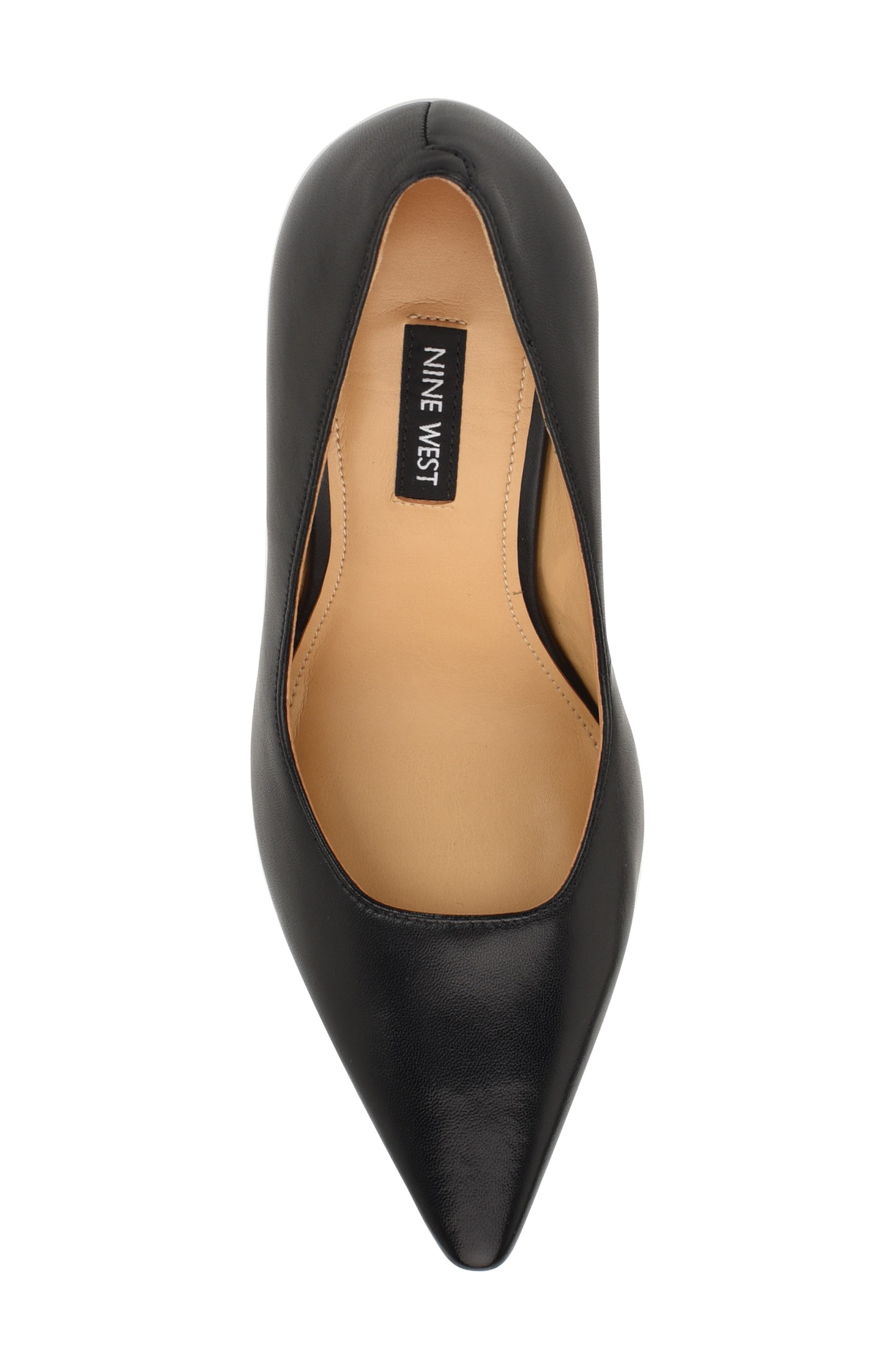 Nine West Tamant Pointed Toe Pump, Alternate, color, Black