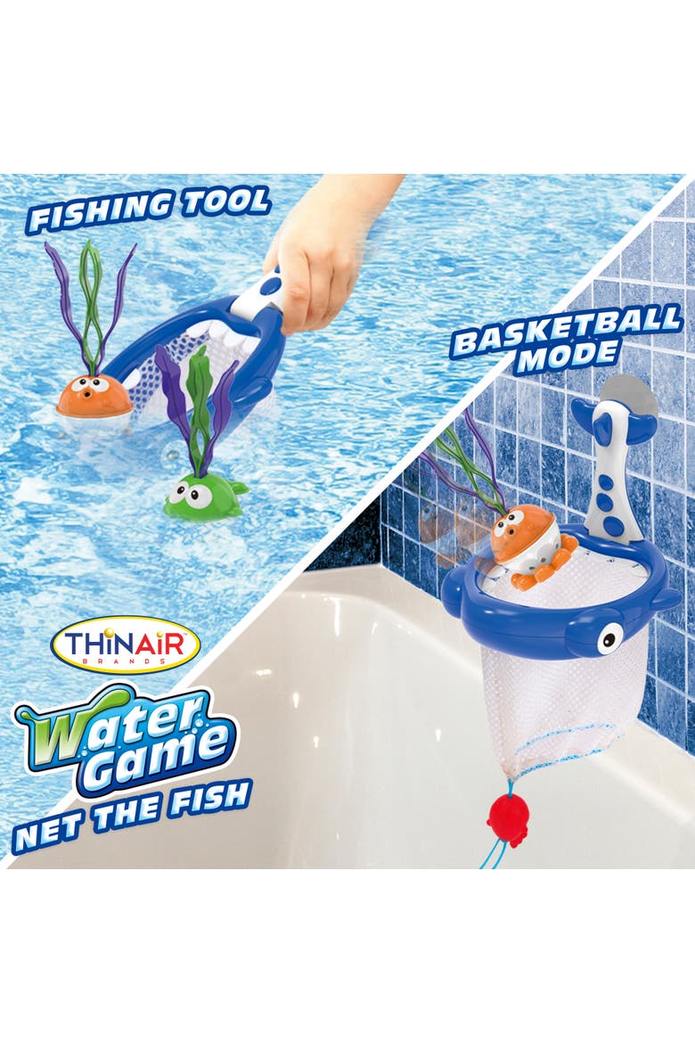 Net The Fish Water Game, Shark Net, 3 Fish, Bath & Pool Toy 3+, Alternate, color, Multicolored