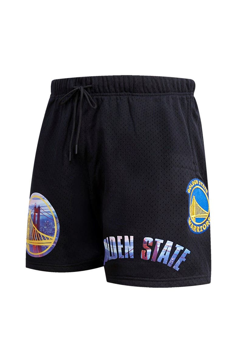 PRO STANDARD Men's Pro Standard Black Golden State Warriors City Scape Mesh Shorts, Alternate, color, Black