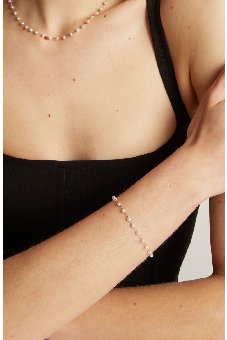 Pearl Vine Bracelet, Alternate, color, Gold Plated Stainless Steel