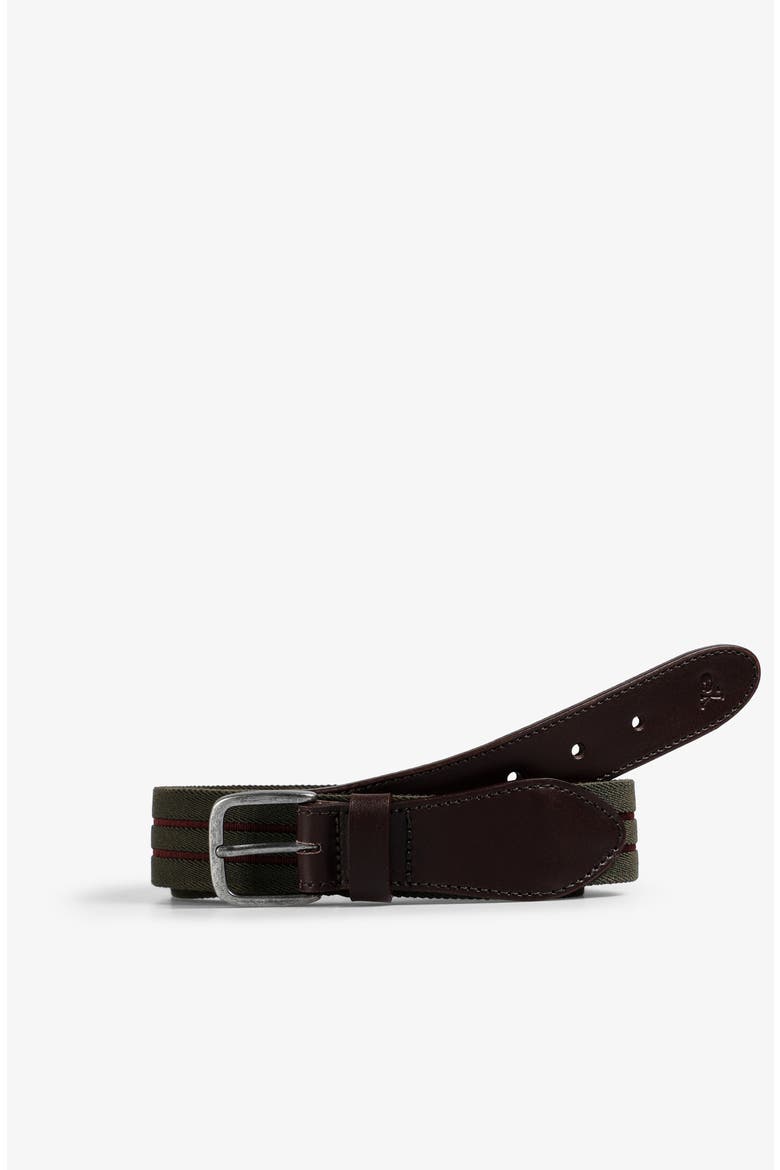 Stripes Elastic Belt, Main, color, Khaki