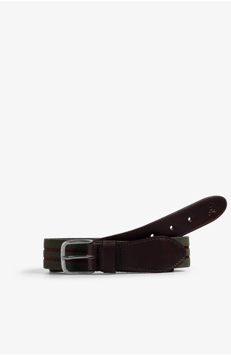 Scalpers Stripes Elastic Belt, Main, color, Khaki