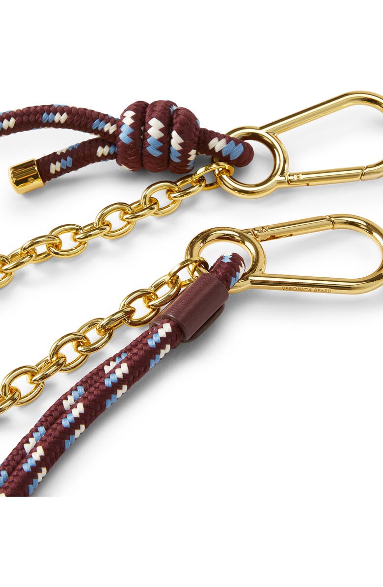 Veronica Beard Paracord & Chain Bag Strap, Alternate, color, Raisin Multi