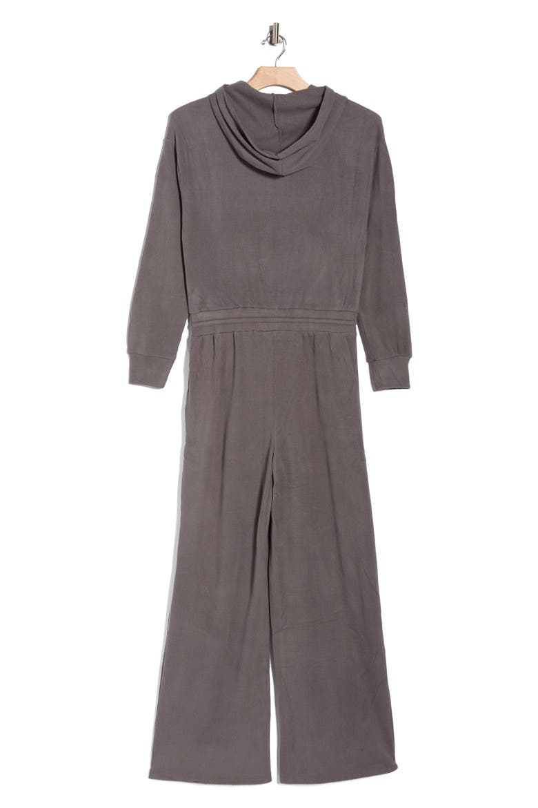 Hooded Henley Jumpsuit, Alternate, color, CHARCOAL