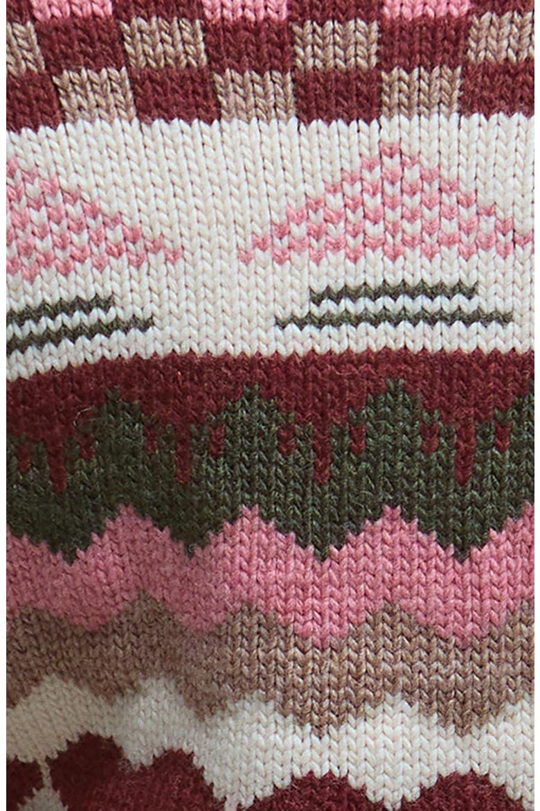 Ruby Wool Blend Shawl Collar Cardigan, Alternate, color, BURGUNDY MULTI