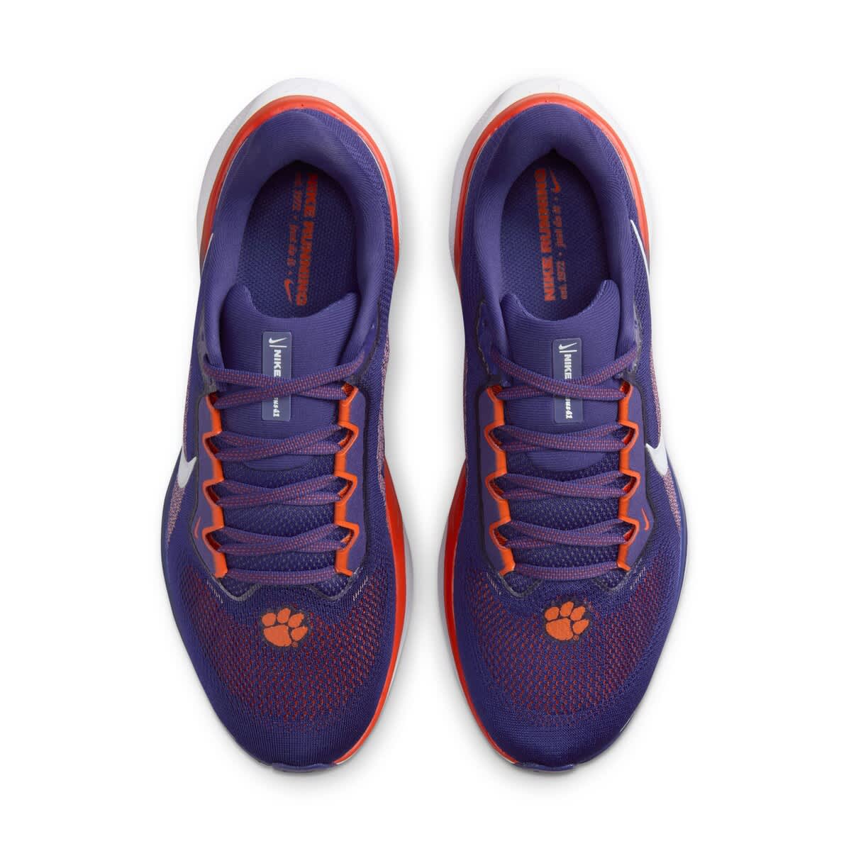 Nike Unisex Nike Purple Clemson Tigers Zoom Pegasus 41 Running Shoes, Alternate, color, 