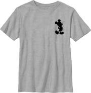 Mickey & Friends Boy's Mickey & Friends Mickey Mouse Pocket Silhouette  Graphic T-Shirt