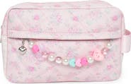 OMG Accessories Kids' Floral Quilted Cosmetic Bag