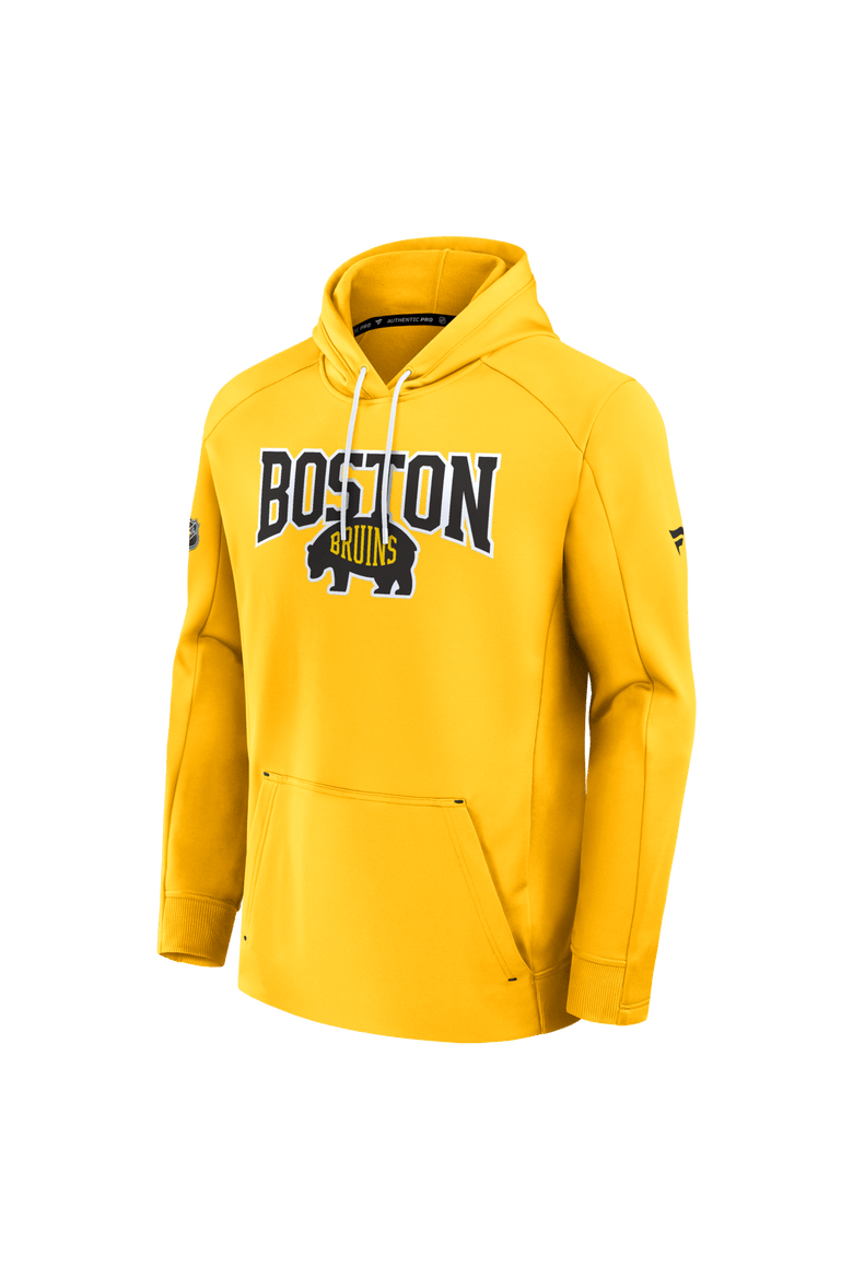 Men's Fanatics Gold Boston Bruins 2026 NHL Stadium Series Authentic Pro Pullover Hoodie, Alternate, color, Gold