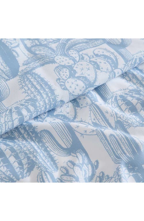 Wrangler Cactus Toile Print Microfiber Sheet Set In Blue
