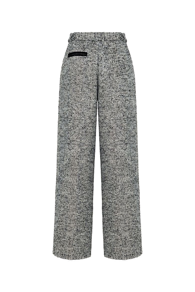 Belted High Waist Pants, Alternate, color, Grey