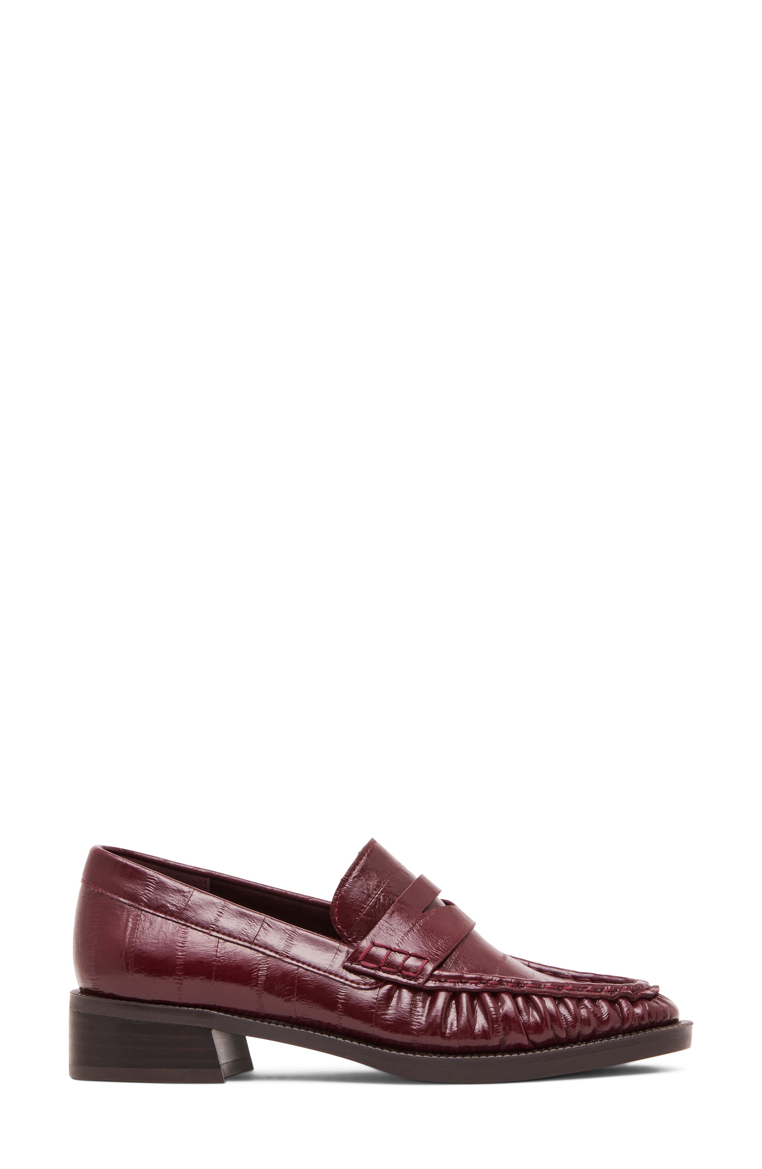 Fletcher Faux Leather Loafer, Alternate, color, BURGUNDY