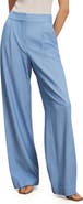 Veronica Beard Heyser Pinstripe Pleated Wide Leg Pants