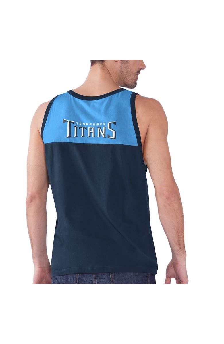 STARTER Men's Starter Navy/Blue Tennessee Titans Team Touchdown Fashion Tank Top, Alternate, color, Navy