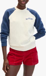 Clare V. Embroidered Sardine Sweatshirt