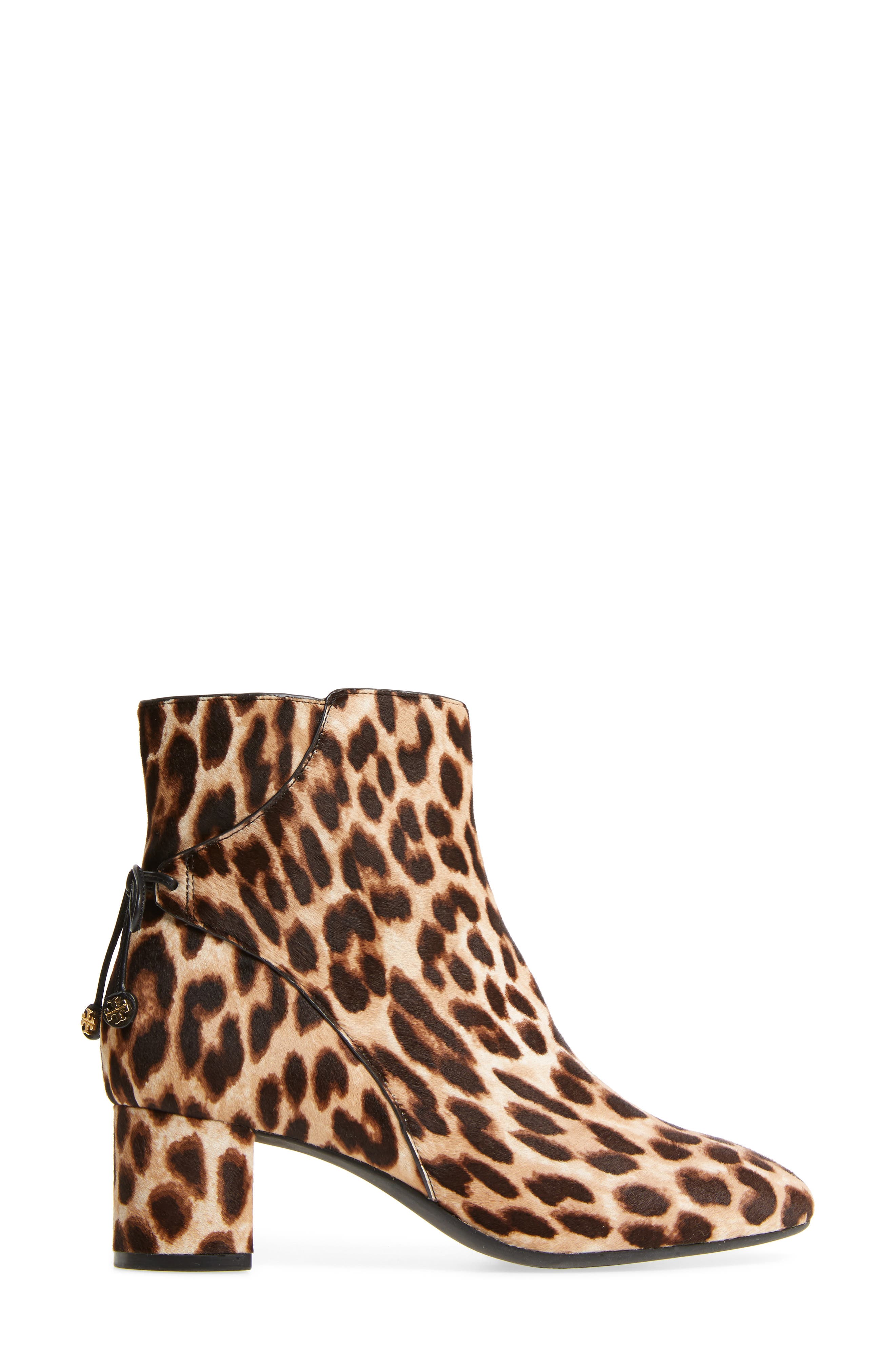 Laila Genuine Calf Hair Bootie, Alternate, color, LEOPARD CALF HAIR