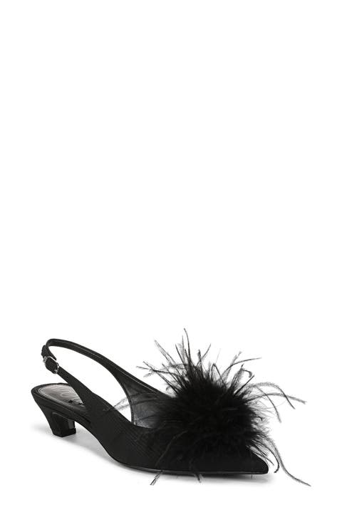 Finchfeather Slingback Pointed Toe Pump