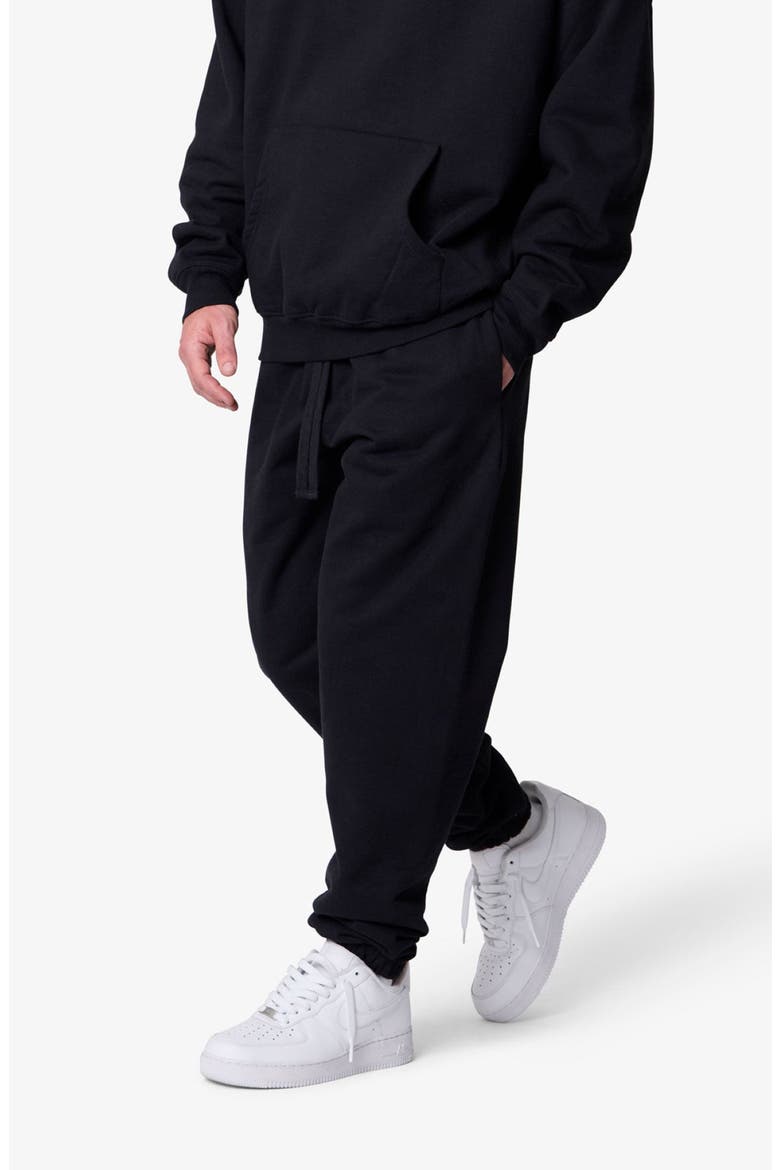 Heavyweight Cotton Sweatpants, Alternate, color, BLACK