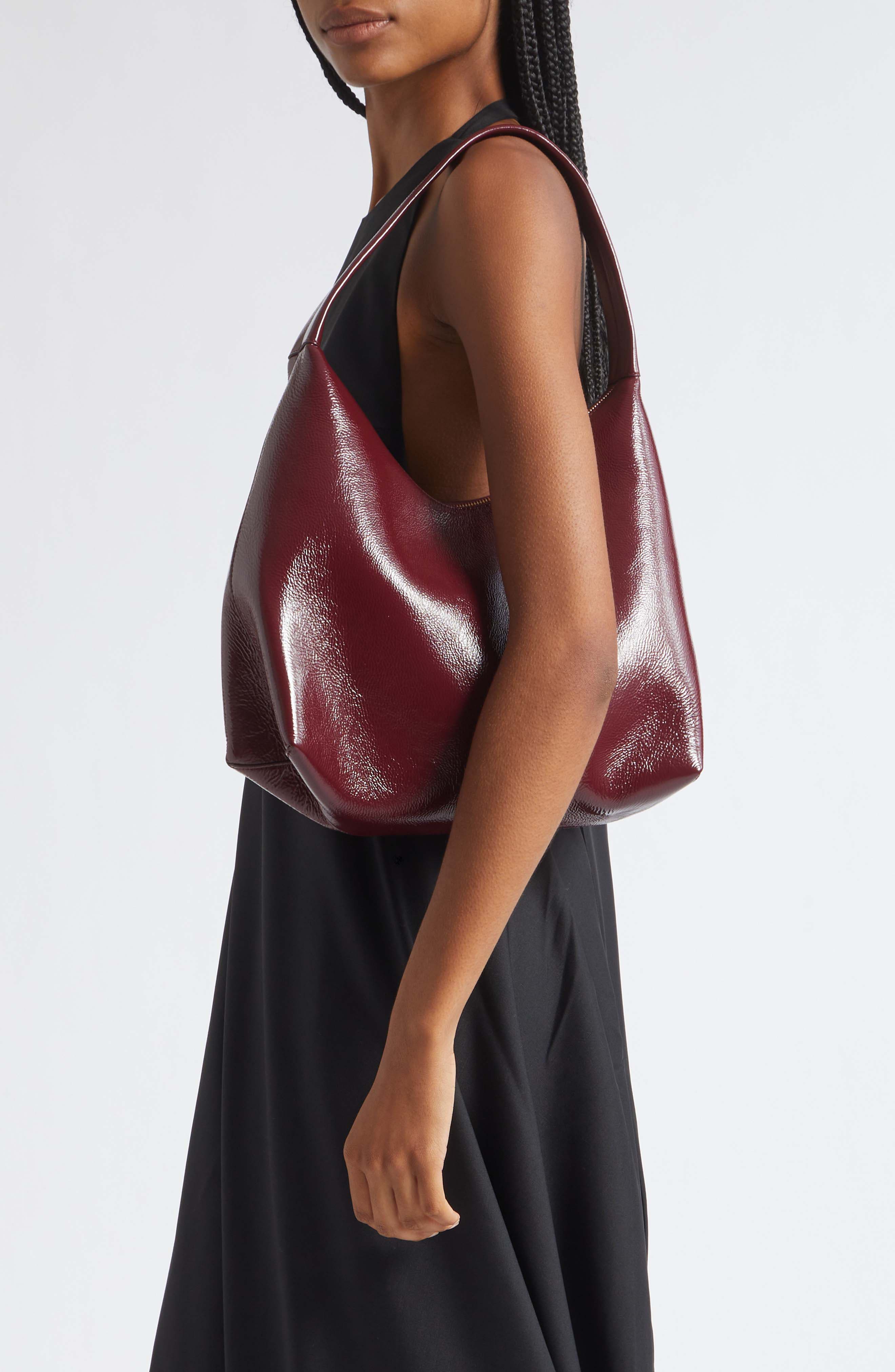 Candy Suede Hobo Bag, Alternate, color, CLARET