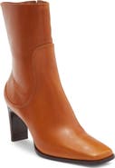Reformation Claudette Leather Ankle Bootie