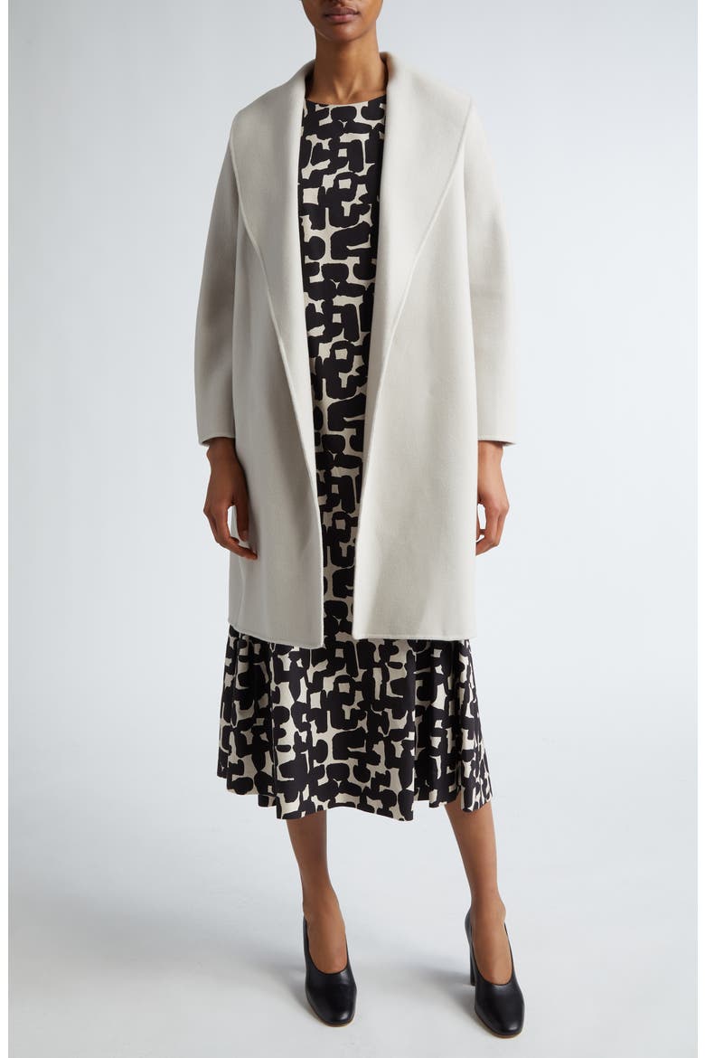 Messi Virgin Wool Belted Coat, Alternate, color, MEDIUM GREY