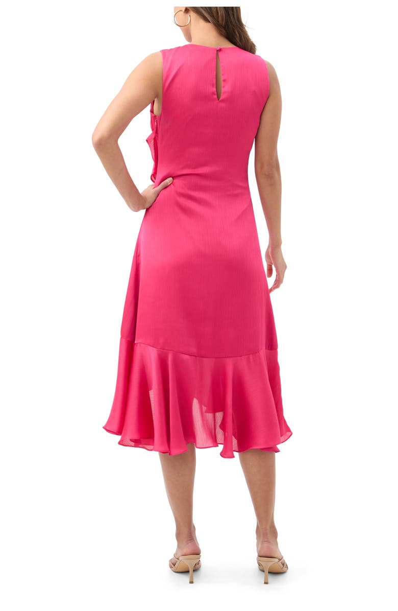 Trina Turk Amara 2 Bias Ruffle Dress, Alternate, color, Forrest Rose