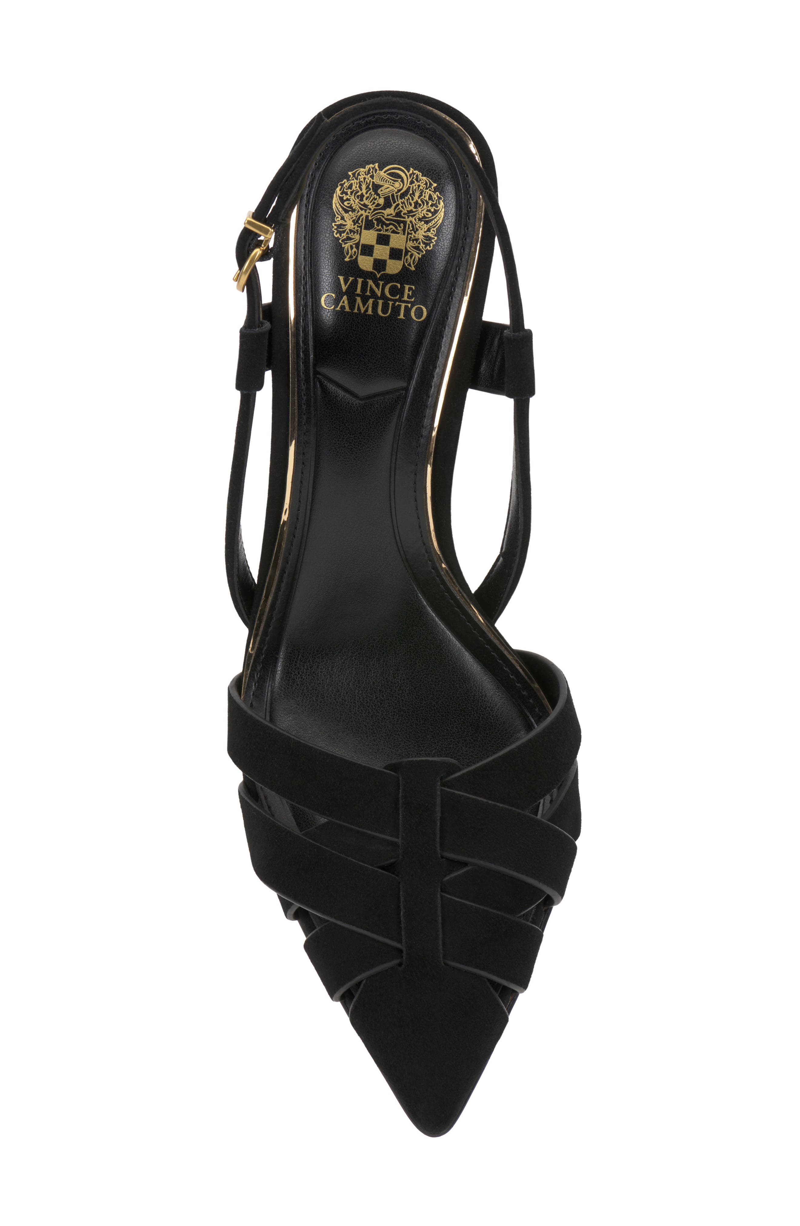 Vince Camuto Marsia Slingback Pointed Toe Pump, Alternate, color, Black