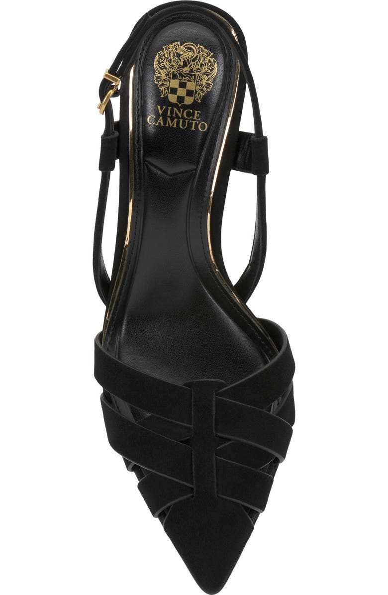 Vince Camuto Marsia Slingback Pointed Toe Pump, Alternate, color, Black