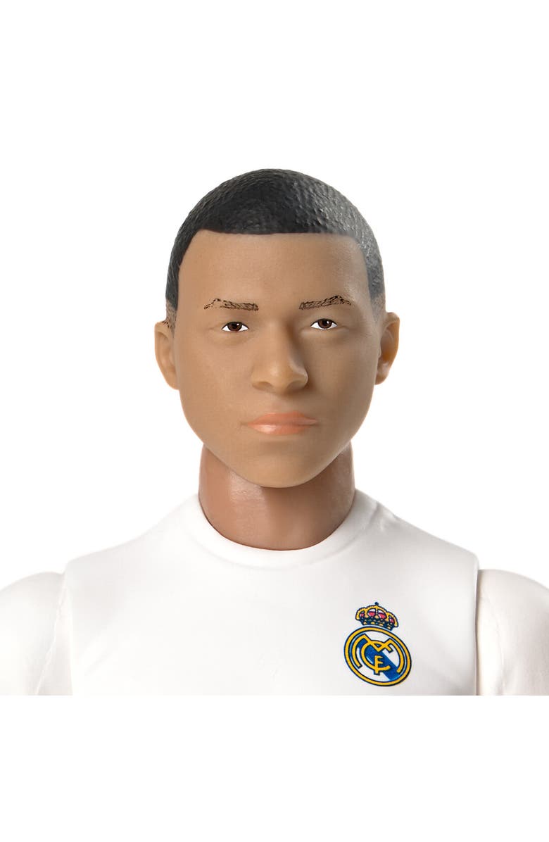 Banbo Toys SOCKERS Real Madrid CF Kylian Mbappe 8" Collectible Soccer Action Figure, Alternate, color, White