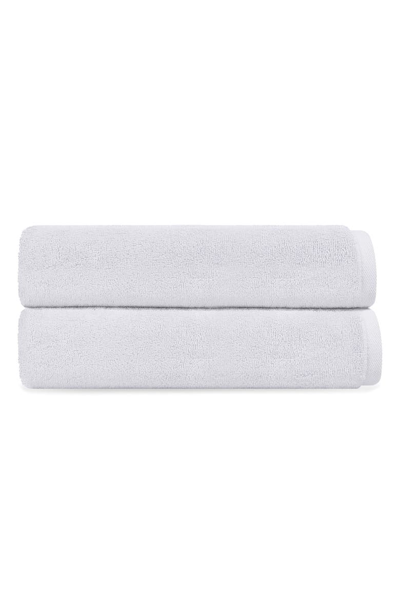 DePera Puresoft Set of 2 Turkish Cotton Bath Towels, Main, color, White