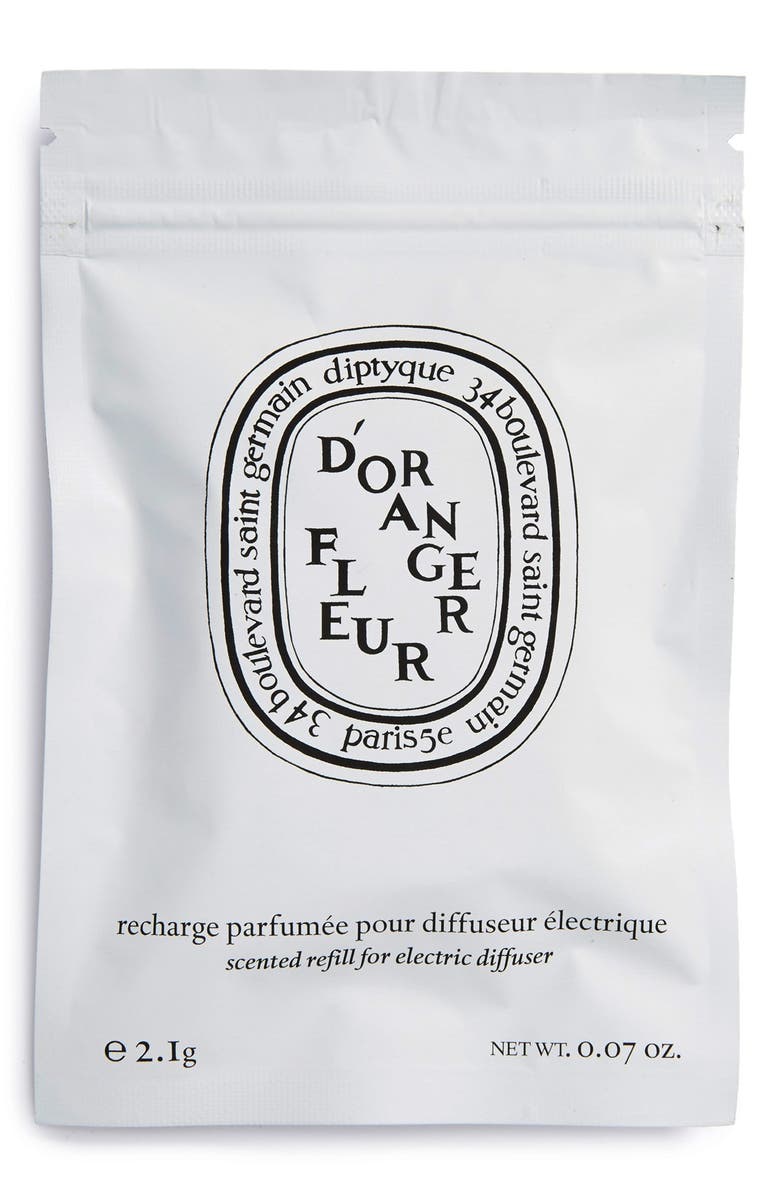 Diptyque Fleur d'Oranger (Orange Blossom) Fragrance Home, Wall & Car Diffuser Refill Insert, Alternate, color, 