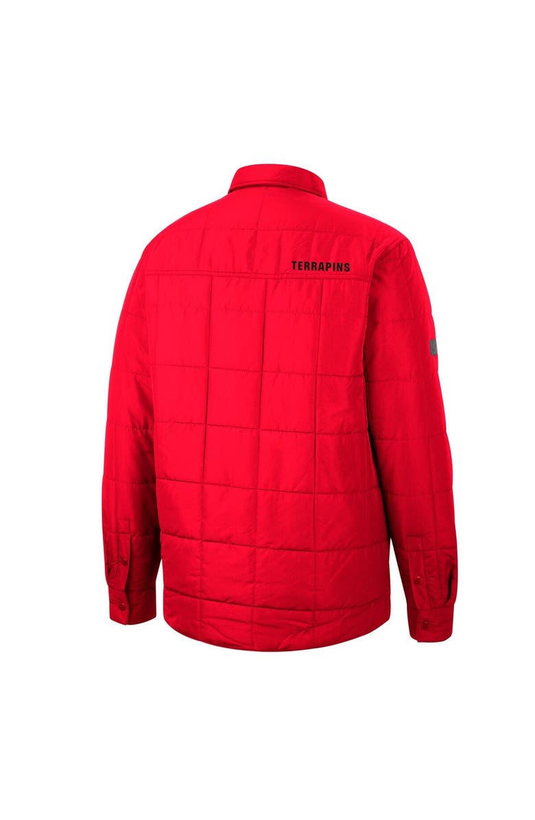 COLOSSEUM Men's Colosseum Red Maryland Terrapins Detonate Quilted Full-Snap Jacket, Alternate, color, 