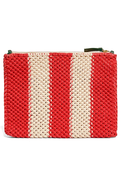 Clare V . Ciao Crochet Flat Clutch In Multi
