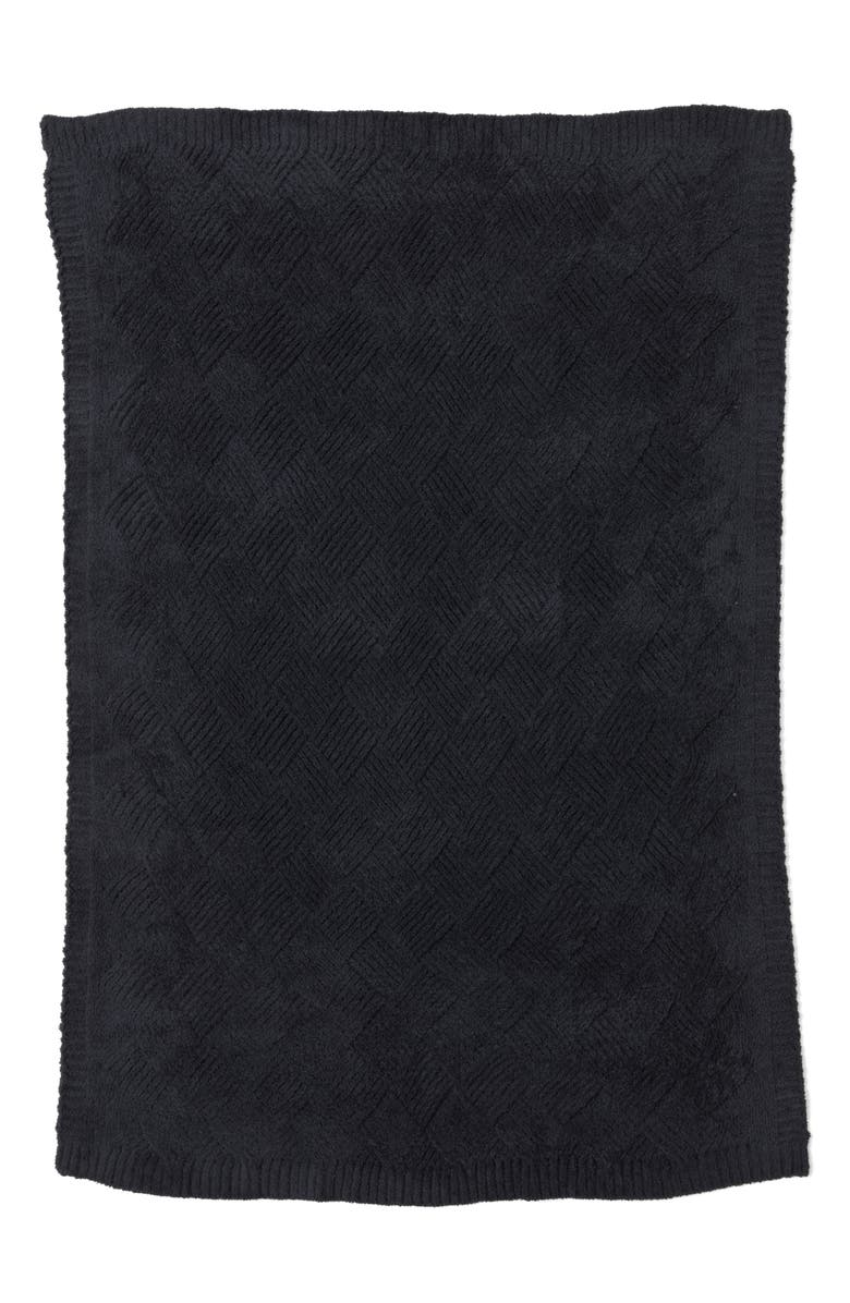 Barefoot Dreams<sup>®</sup> CozyChic<sup>™</sup> Diamond Weave Blanket, Main, color, Carbon
