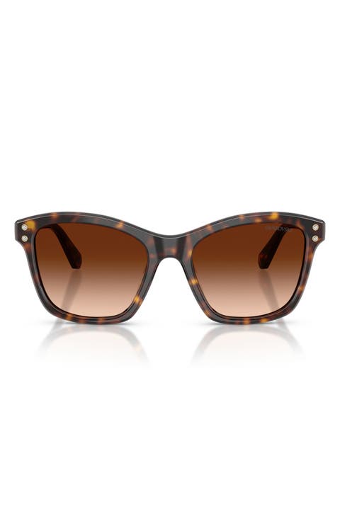 54mm Gradient Square Sunglasses