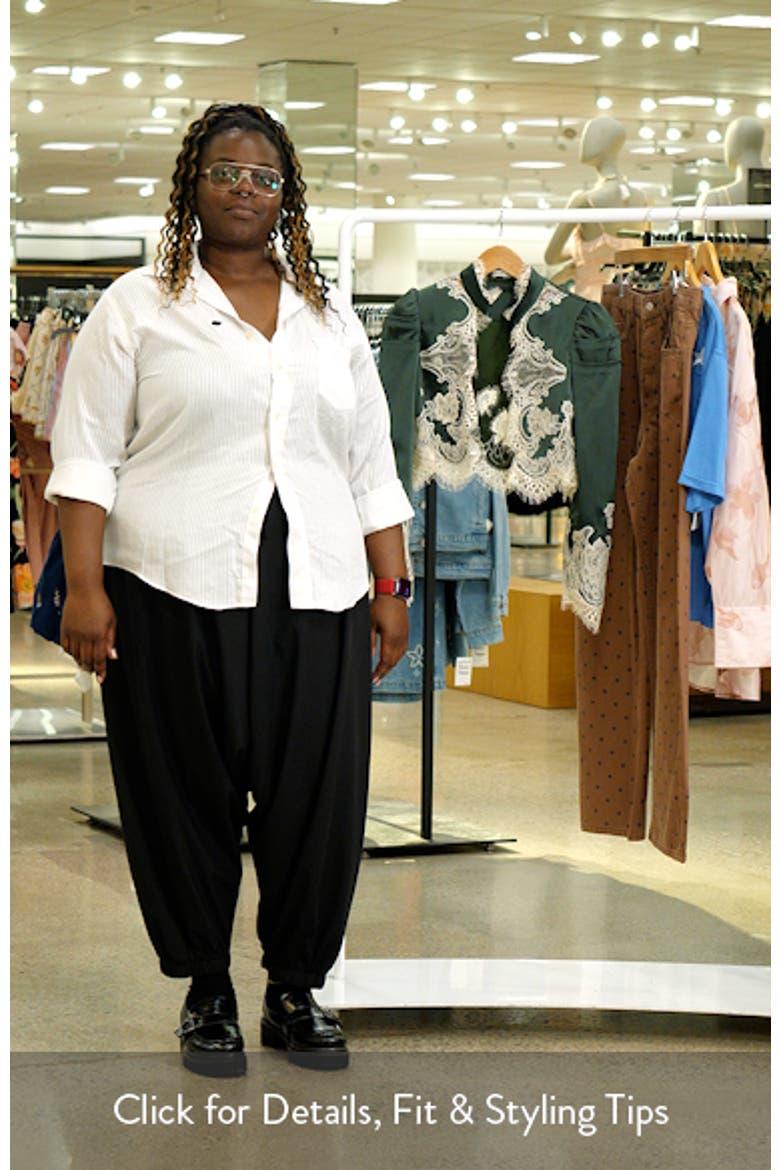 Thomasina Puff Sleeve Lace Trim Cropped Jacket video