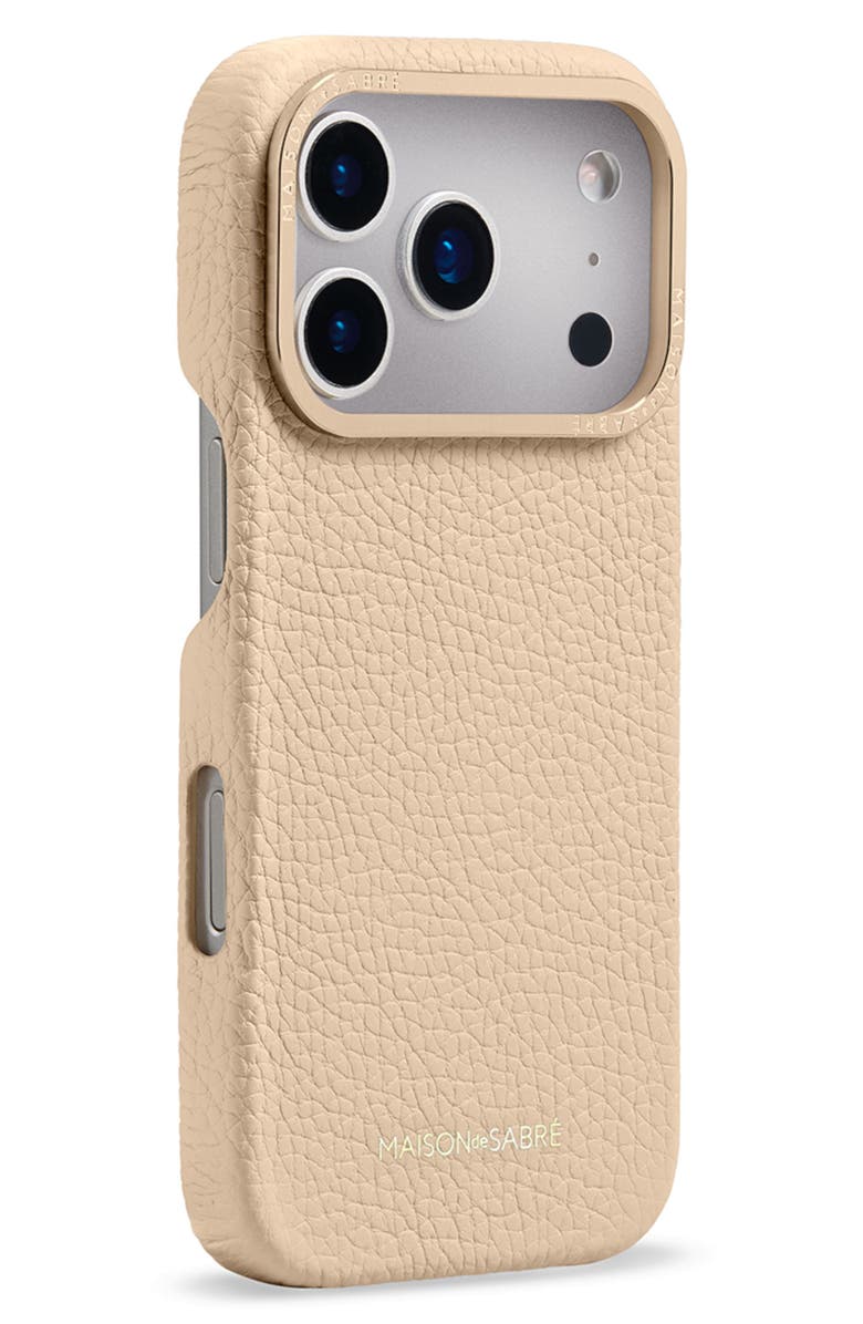 MAISON de SABRÉ Leather Phone Case, Alternate, color, Saharan Nude
