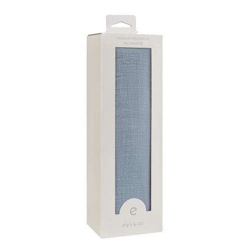 Swaddle Blanket Cotton Muslin 1 Pack In Ocean Blue