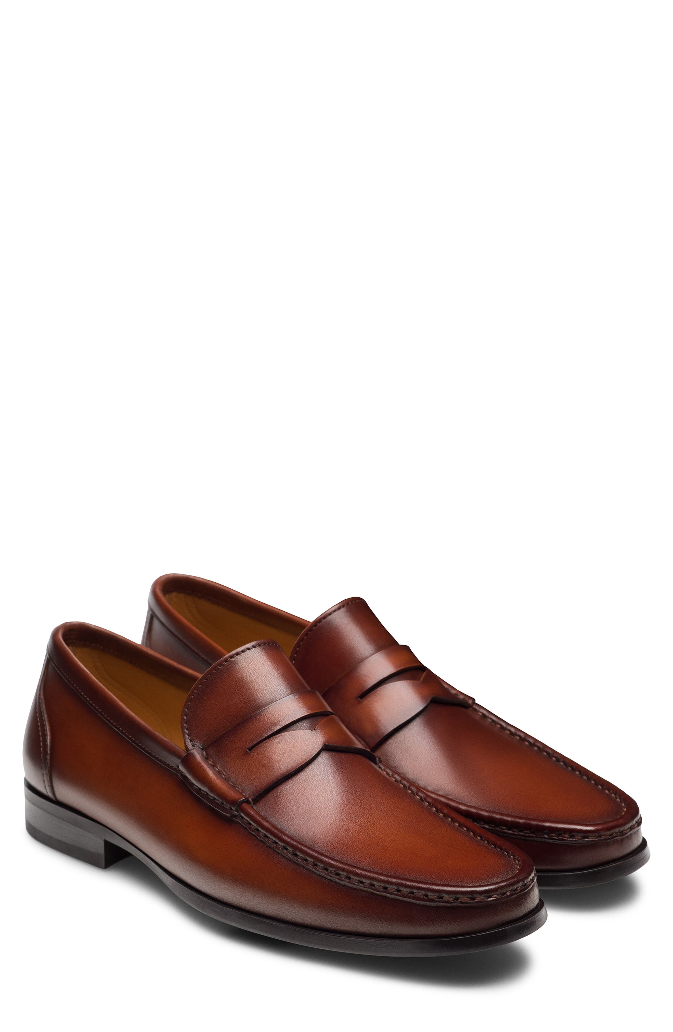 Gentry Penny Loafer, Main, color, COGNAC