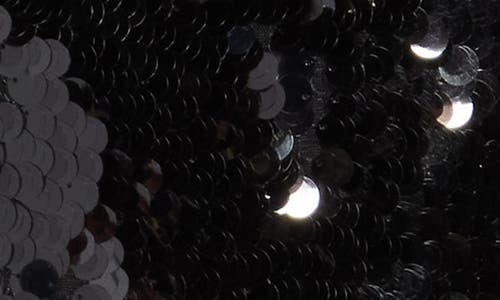 Wayf Sequin Miniskirt In Black