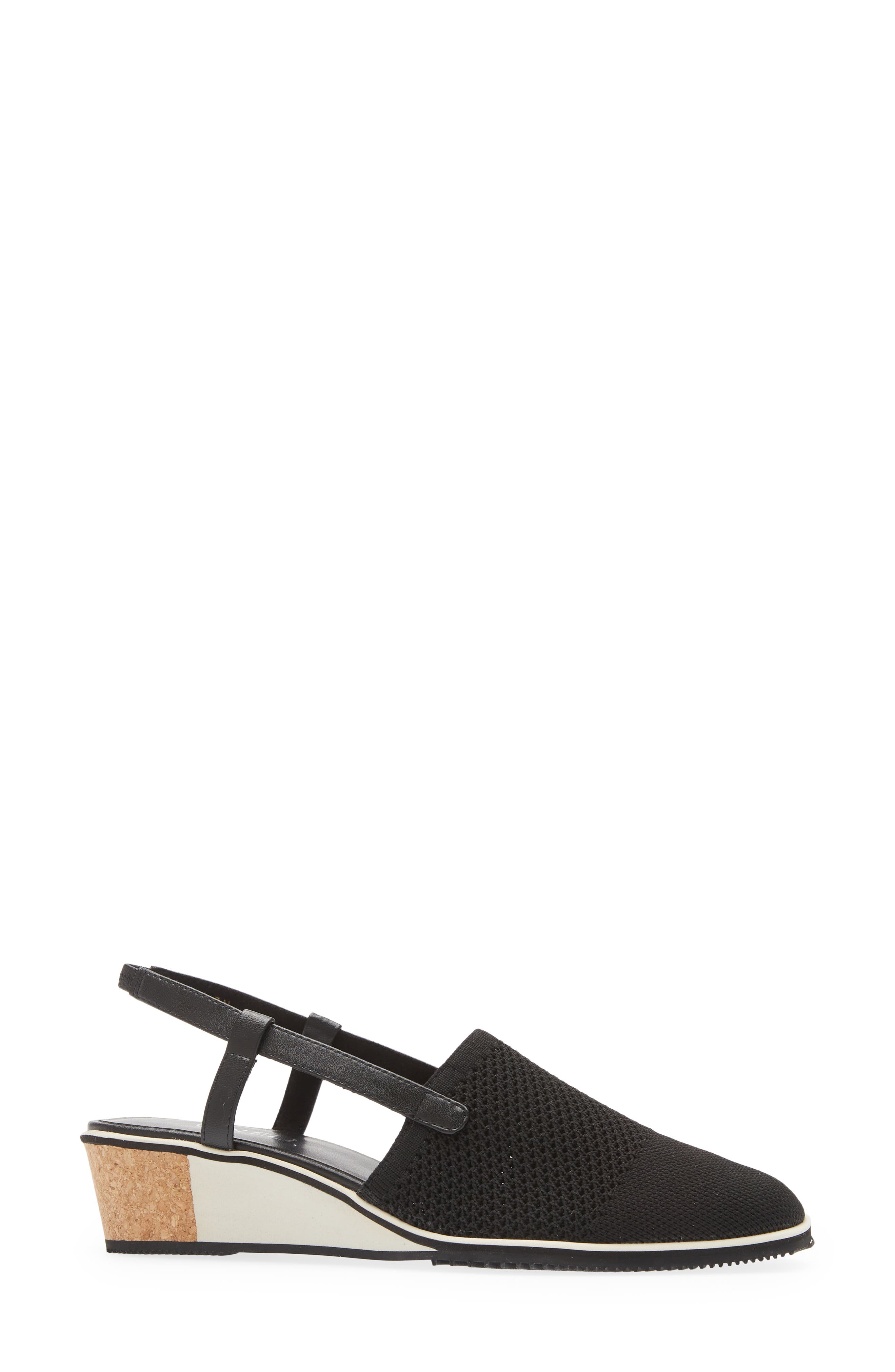 VANELi Greer Slingback Wedge, Alternate, color, Black