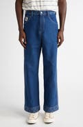 Bode Embroidered Denim Knolly Brook Trousers